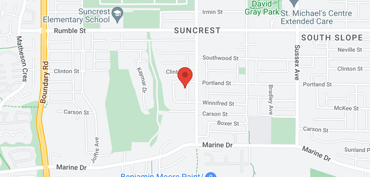map of 7922 SUNCREST DRIVE